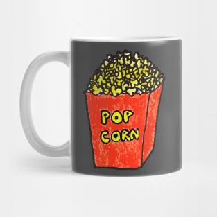 Hand drawn popcorn love food Mug